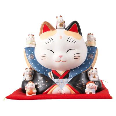 开业摆件招财猫药师窑存钱罐收银