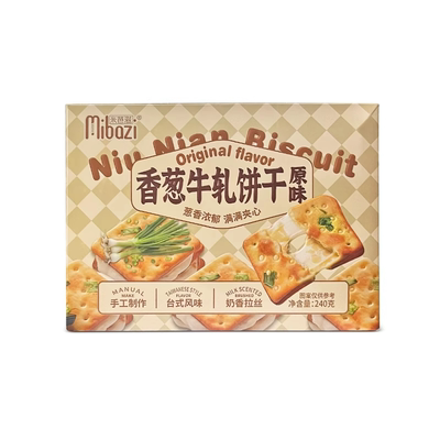 米芭滋香葱牛轧饼干台式原味零食