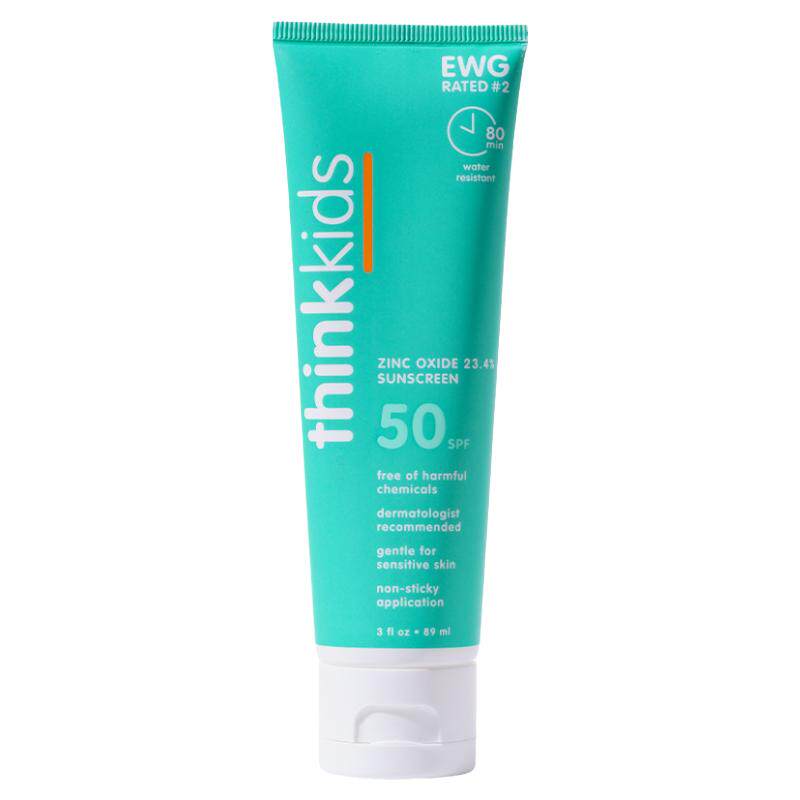 ThinkKids温和儿童青少年物理防晒乳面部防晒霜身体SPF50+89ml