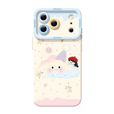 云朵女孩适用苹果17promax手机壳iphone17新款2025高级感16pro外壳的11网红爆款ip15超好看镜头13全包12硅胶