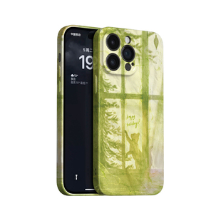 青影~清新猫影插画ins适用苹果17promax手机壳iphone16华为pura70小米15opporeno14荣耀400艺术iqoo13红米k80
