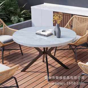 现代简约圆桌可拉伸餐桌椭圆形饭桌休闲阳台餐桌桌子原木色桌子