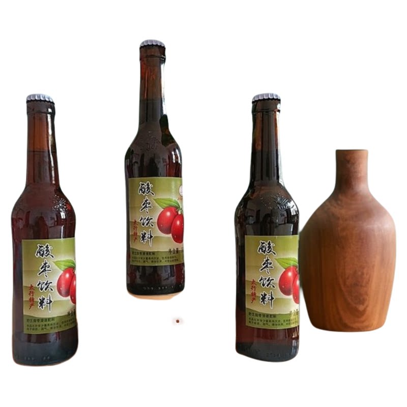 邢台特产野生酸枣汁浓缩果汁饮品2瓶装 酸甜解腻尝鲜装