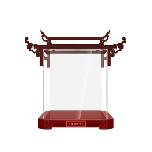 POP适用乐高80116福来运转灯亚克力展示盒积木防尘罩模型收纳盒子