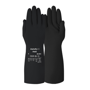 Ansell安思尔38-003手套加厚丁基橡胶防化学品氢氟酸甲醛甲醇丙酮
