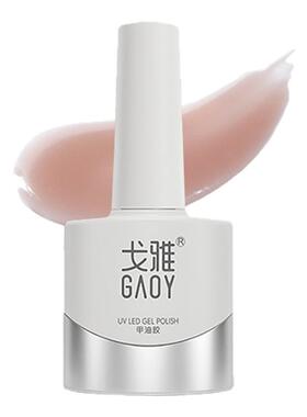gaoy戈雅半透藕荷甲油胶2026年新款春夏白开水冰透裸色指甲胶美甲