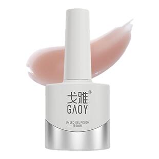 gaoy戈雅半透藕荷甲油胶2026年新款春夏白开水冰透裸色指甲胶美甲