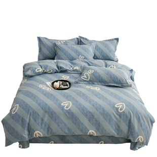 高端加厚全棉四件套100纯棉磨毛床单被套秋冬四季床上用品三件套4