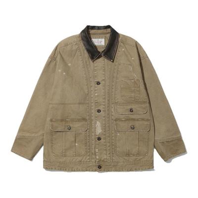 TIRES羊皮领密歇根四袋工装夹克