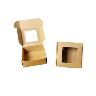 纯色包装盒钥匙扣纸盒冰箱贴礼品盒透明手工皂香皂小纸盒牛皮纸盒