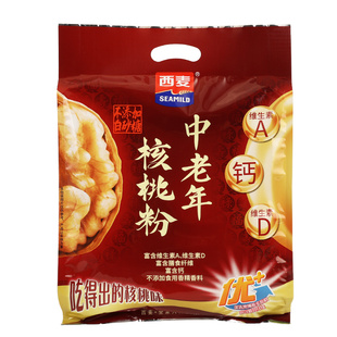 西麦中老年人核桃粉高钙小包黑芝麻燕麦营养早餐冲泡即食冲饮专用