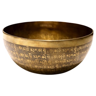 尼泊尔手工颂钵佛语瑜伽冥想音疗静心钵铜磬钵盂佛音碗摆件送礼物