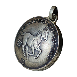 【币风堂】利比里亚生肖马硬币照片记忆盒子吊坠挂件文创手作礼物
