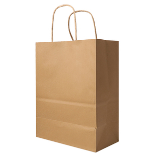 加厚牛皮纸袋礼品袋手提袋包装烘焙外卖奶茶咖啡袋子定制印刷logo