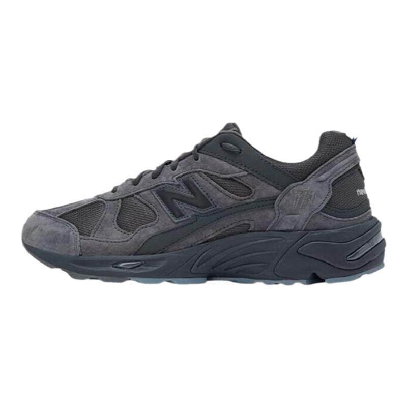 NB878男女增高翻毛皮徒步慢跑鞋