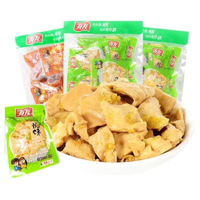 重庆有友泡椒豆干268g*2袋休闲零食小包小吃香辣豆腐干整箱批发