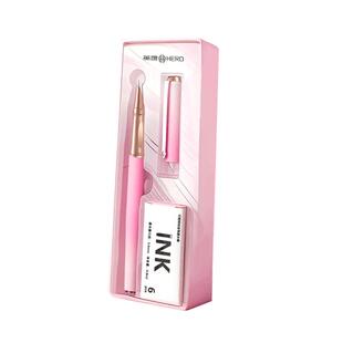 英雄钢笔0.38特细EF笔尖小学生三年级专用初学者可换墨囊墨水两用练字正姿矫正握姿免费刻字正品四年级儿童用