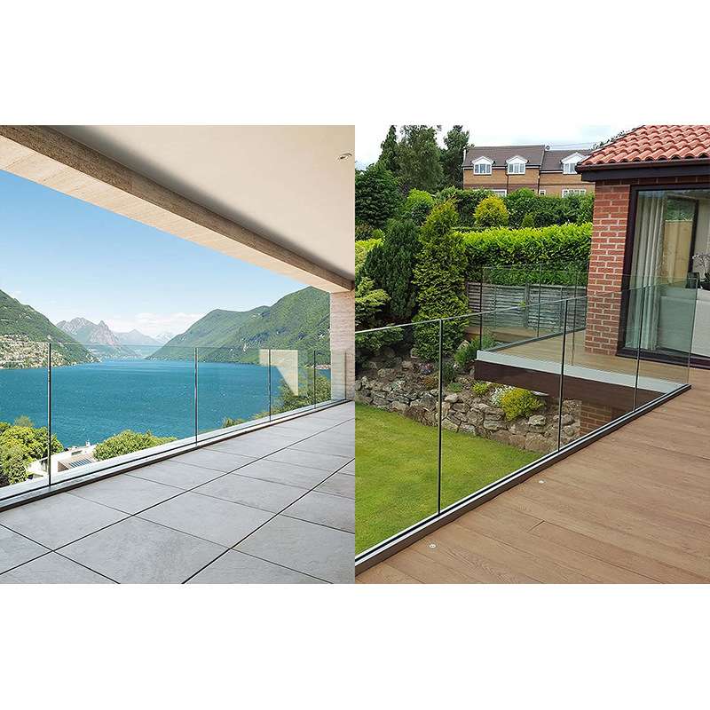 自建房过道围栏楼梯扶手铝艺别墅栅栏室外定制阳台铝合金玻璃护栏