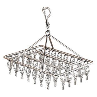 不锈钢袜子晾晒架晾衣架多夹子家用学生宿舍凉内衣内裤晒袜子神器