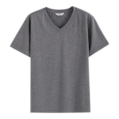 罗丝美v领套头短袖单上衣