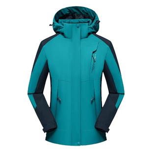 秋冬户外情侣三合一冲锋衣白鸭绒男女登山服两件套防风防水可拆卸