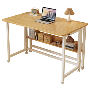 折叠桌可移动书桌家用电脑桌便携式摆摊小桌子窄缝隙床边桌工作台