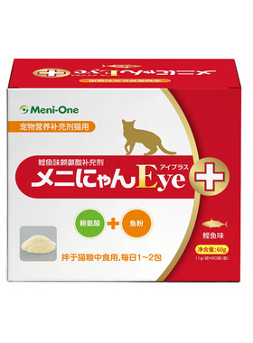 美尼喵Meni-one猫用赖氨酸补充剂鲣鱼味适口性易喂食流泪保健品