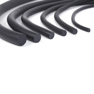 丁晴橡胶圆条黑色实心橡胶绳圆形耐油胶条NBR橡胶制品密封条2-30