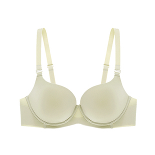 怡倩【舒适度】无痕内衣女聚拢显胸大漫画胸胸罩 薄款光面文胸
