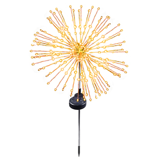 太阳能蒲公英烟花灯户外庭院景观氛围灯家用花园装饰地插草坪灯