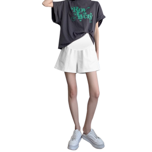 孕妇短裤夏季薄款外穿休闲短裤女小个子垂感阔腿西装裤孕妇夏装