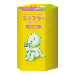角落君SMISKI周末系列盲盒可爱夜光中控台精灵车载饰品摆件礼物