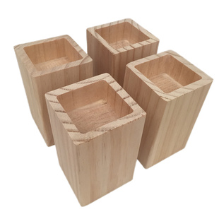 家具增高垫四个实木块床脚桌腿加高沙发脚茶几柜脚支撑松木方块