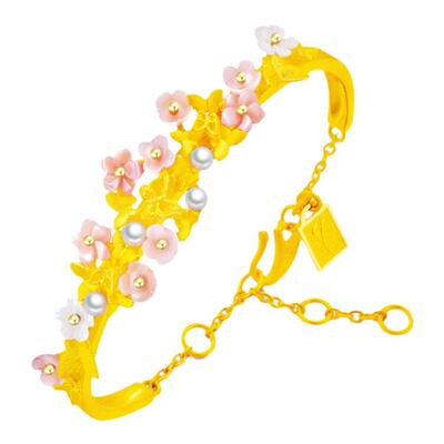 做工精美奢华黄金手镯