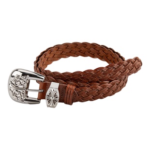 深灰色3厘米编织腰带巴洛克风女牛仔裤短裤连衣裙长裙配饰小皮带