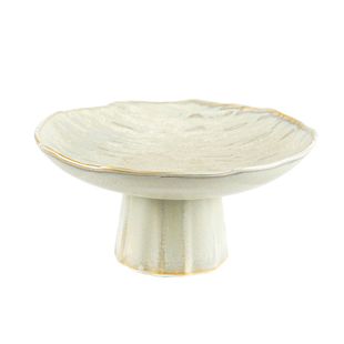 果盘复古陶瓷高脚盘家用客厅零食盘点心盘中式高足盘茶席茶食托盘