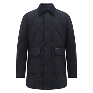 [高蓬羽绒/老钱风]梦特娇男士羊毛羽绒服冬季中长款鹅绒外套保暖J