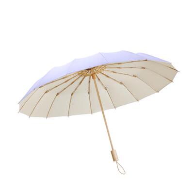 时光情人晴雨伞纯色防紫外线