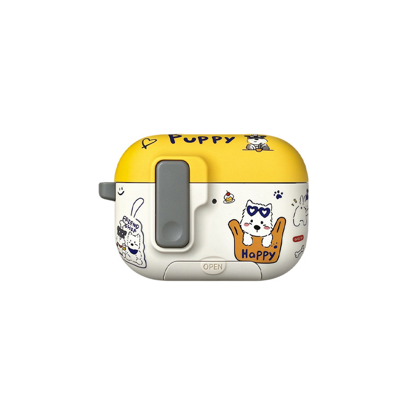 苹果AirPods4/5/Pro3弹盖锁扣壳