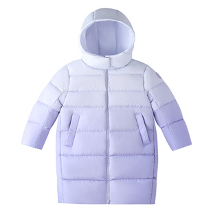 【熔岩系列】安奈儿童装女童长款羽绒服冬新款保暖防风水