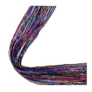 彩色金丝接发头发金线彩带接发丝无痕假发女镭射七彩丝条闪亮彩丝