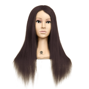 全真人发头模美发假人头模型真人发可染可烫编发公仔模特头