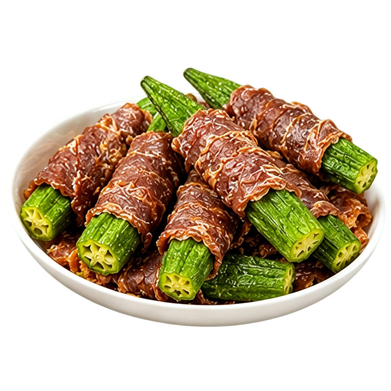 【真鸭肉放心吃！】鸭肉绕秋葵
