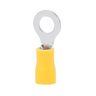 RV圆形铜接线端子OT铜接头预绝缘铜线耳冷压纯铜阻燃O型线鼻插片