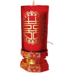 结婚蜡烛婚礼传统蜡烛婚庆红色喜烛洞房花烛喜字烛火焰烛一对烛火