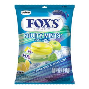 霍士水晶糖foxs水晶糖125g印尼进口水果薄荷味糖果零食硬糖