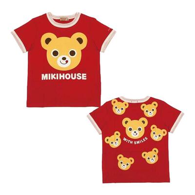 日本直邮日潮 MIKIHOUSE 日本制卡通熊兔纯棉T恤12-5245-795