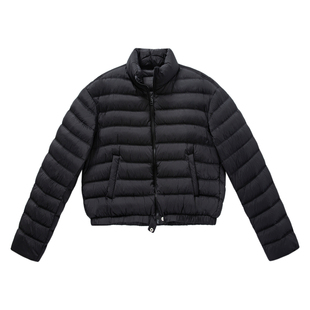 YANGLE_短款羽绒服女2025年冬季新款韩版轻薄修身白鸭绒排骨外套