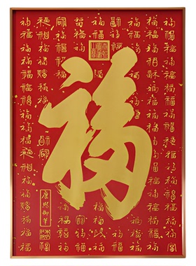 朱炳仁铜壁画康熙百福