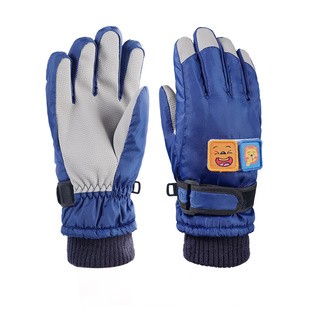 儿童滑雪手套防水保暖单板专用防风户外雪山加绒小孩专用防滑加厚